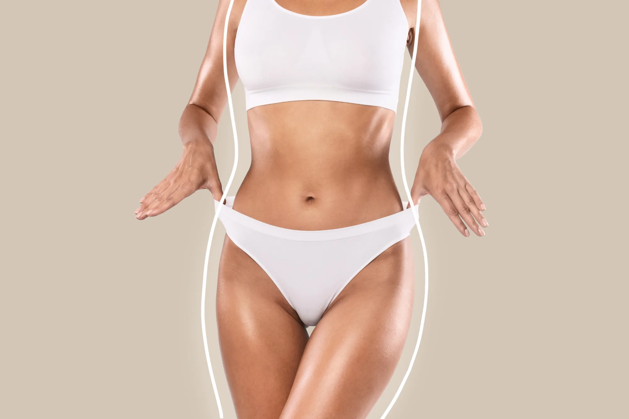 Slim Woman Showing Toned Stomach in Lehi, UT | Avanti Medical Center